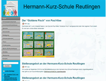 Tablet Screenshot of hermann-kurz-schule.de